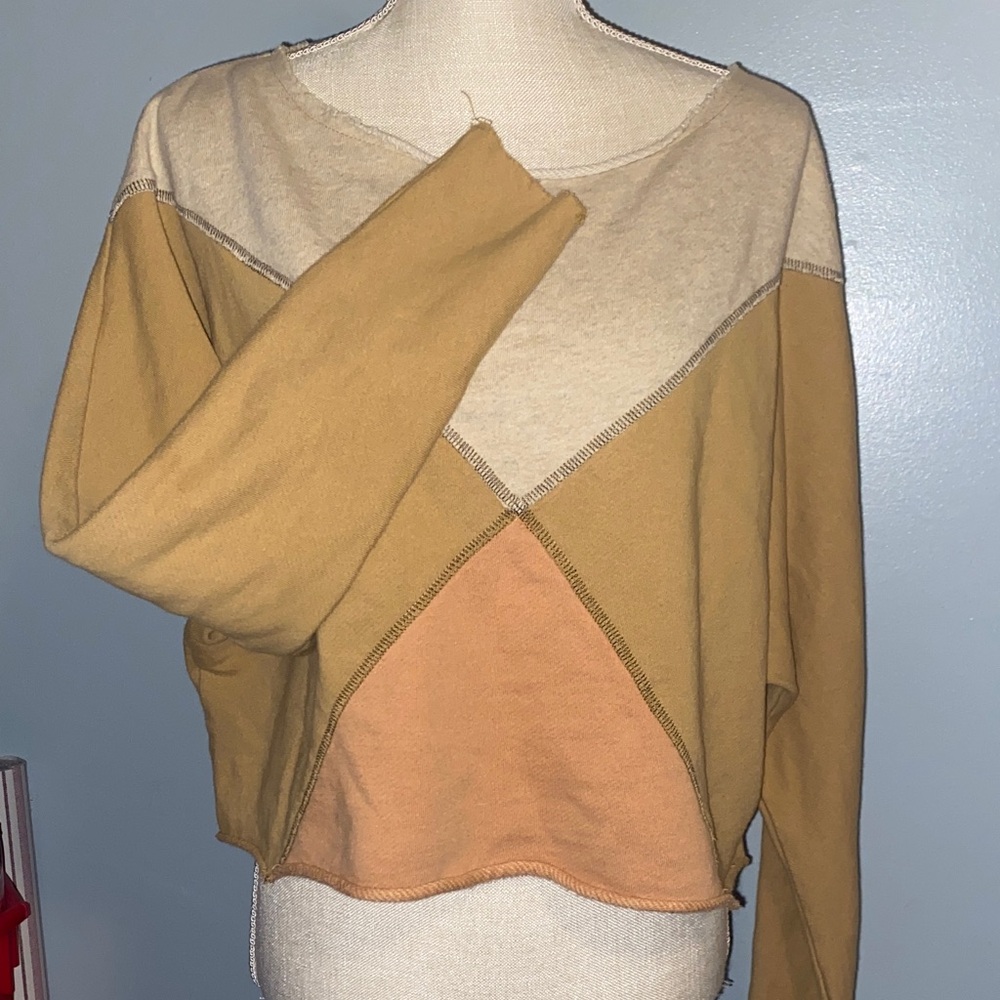 Free People Colorblock Women's Sweatshirt